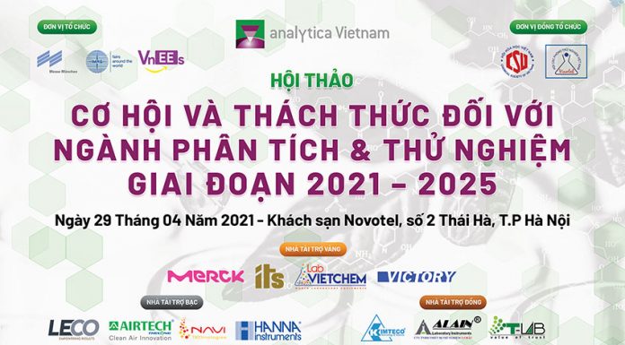 Hà Nội : Hội thảo về Xu hướng ngành kiểm nghiệm Việt Nam giai đoạn 2021 – 2025 và những phương pháp phân tích mới